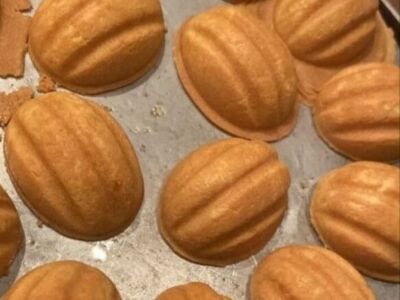 Орешки со сгущёнкой и творожным сыром